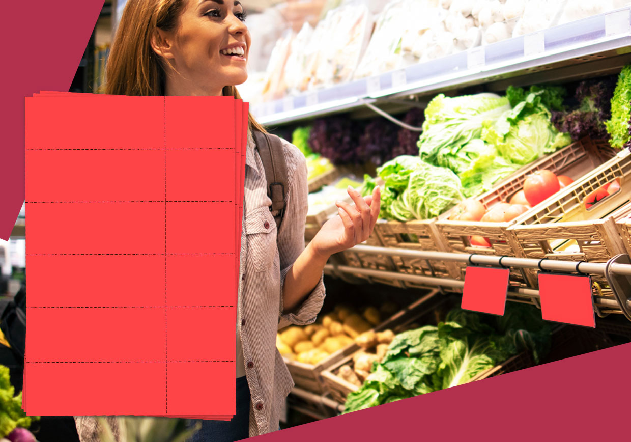 Shelf Edge Labels - Custom Size and Colours